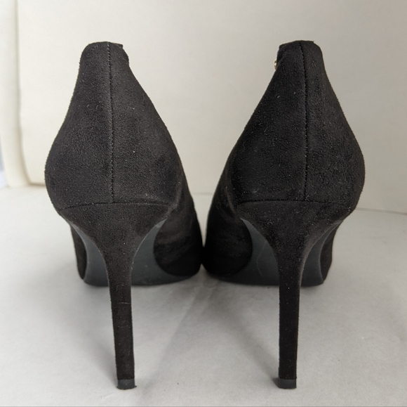 INC International Concepts Black Sadelle Chain Heels Sz 6 - Picture 6 of 11